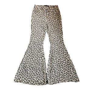 Judy Blue Cool Cat Leopard Print Fit and Flare Jeans